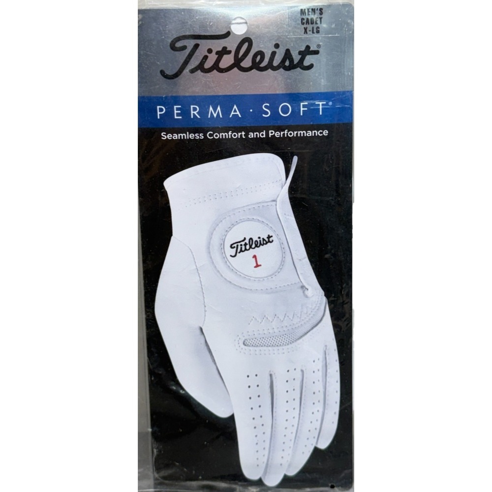 Titleist Perma Soft 6598E Left-Hand Golf Glove Pearl Cadet X-Large
